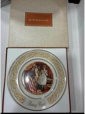 Vintage Betsy Ross Plate Avon Wedgwood 1973